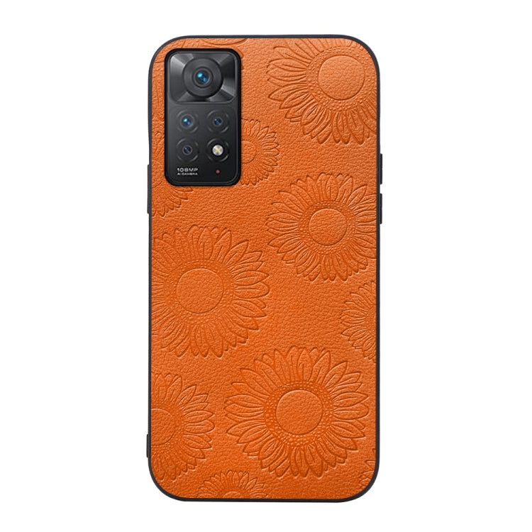 Custodia per telefono antiurto in PU con motivo a girasole, For Xiaomi 12 Pro, For Xiaomi 12 / 12X, For Xiaomi Redmi Note 11 Pro, For Xiaomi Redmi Note 11 / Note 11S 4G