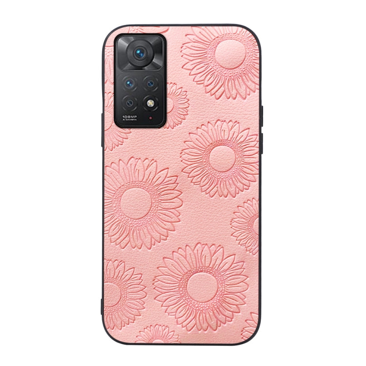 Custodia per telefono antiurto in PU con motivo a girasole, For Xiaomi 12 Pro, For Xiaomi 12 / 12X, For Xiaomi Redmi Note 11 Pro, For Xiaomi Redmi Note 11 / Note 11S 4G