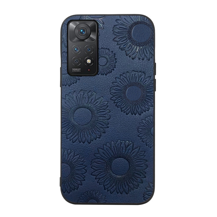 Custodia per telefono antiurto in PU con motivo a girasole, For Xiaomi 12 Pro, For Xiaomi 12 / 12X, For Xiaomi Redmi Note 11 Pro, For Xiaomi Redmi Note 11 / Note 11S 4G