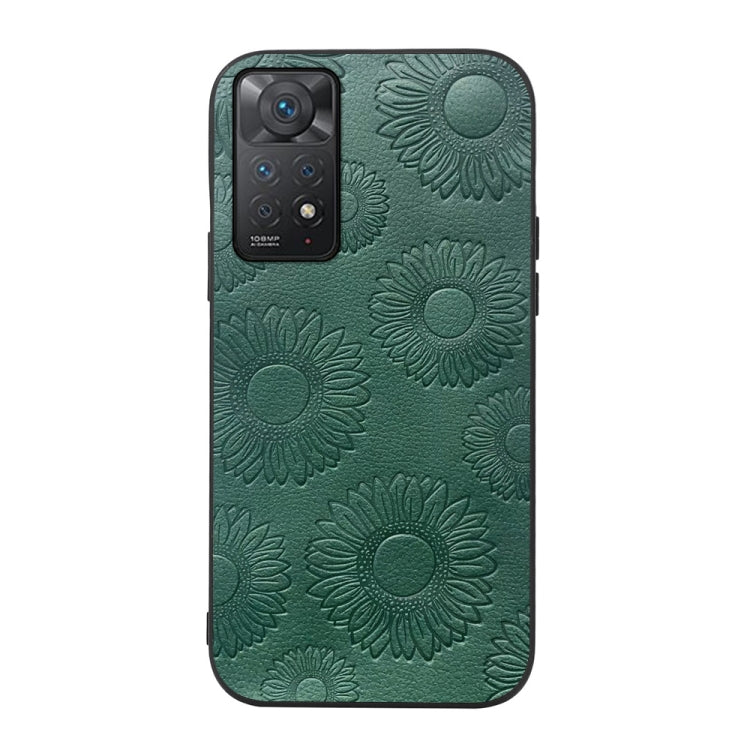 Custodia per telefono antiurto in PU con motivo a girasole, For Xiaomi 12 Pro, For Xiaomi 12 / 12X, For Xiaomi Redmi Note 11 Pro, For Xiaomi Redmi Note 11 / Note 11S 4G