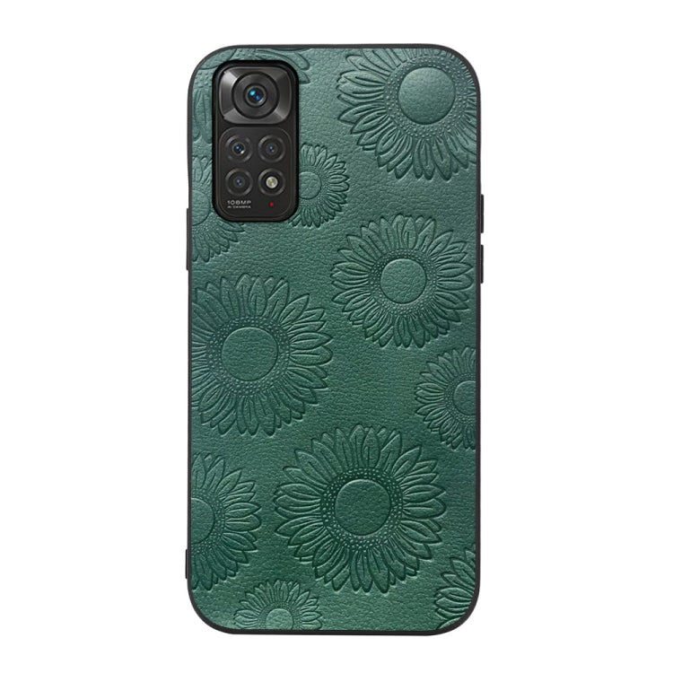 Custodia per telefono antiurto in PU con motivo a girasole, For Xiaomi 12 Pro, For Xiaomi 12 / 12X, For Xiaomi Redmi Note 11 Pro, For Xiaomi Redmi Note 11 / Note 11S 4G