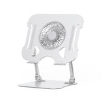 R-JUST BJ01-5 Staffa di sollevamento pieghevole per laptop con ventola