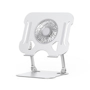 R-JUST BJ01-5 Staffa di sollevamento pieghevole per laptop con ventola