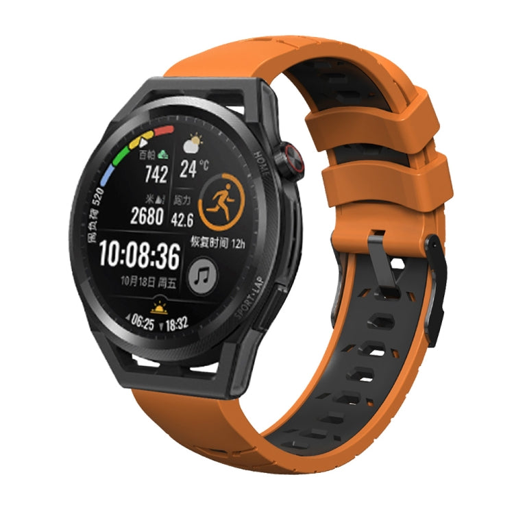 Cinturino trapezoidale in silicone a tre file di fori, For Huawei Watch GT Runner
