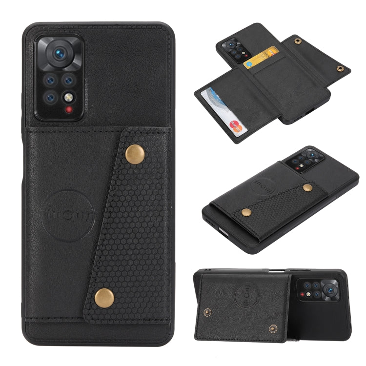 Custodia magnetica per telefono con doppia fibbia, For Infinix Hot 9 / Note 7 Lite, For Xiaomi Redmi Note 11 Pro, For Xiaomi Redmi Note 11 /Note 11S 4G