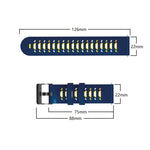 Cinturino trapezoidale in silicone a tre file di fori, For Samsung Galaxy Watch 46mm, For Samsung Galaxy Watch Active