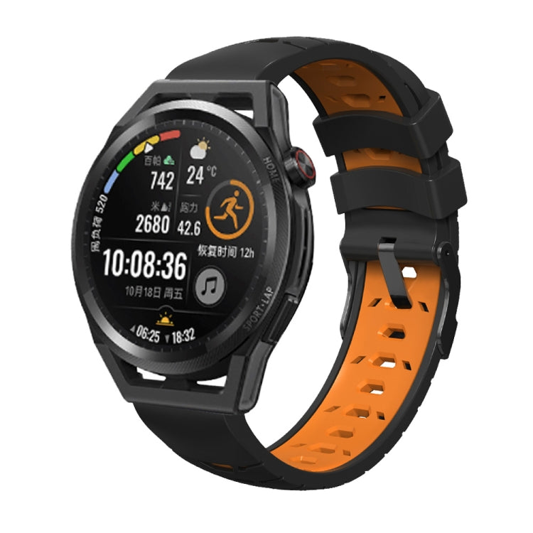 Cinturino trapezoidale in silicone a tre file di fori, For Samsung Galaxy Watch 46mm, For Samsung Galaxy Watch Active