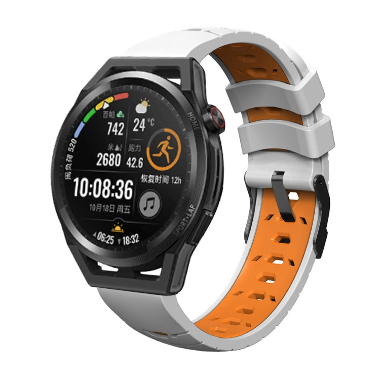 Cinturino trapezoidale in silicone a tre file di fori, For Samsung Galaxy Watch 46mm, For Samsung Galaxy Watch Active
