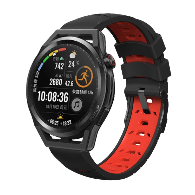 Cinturino trapezoidale in silicone a tre file di fori, For Samsung Galaxy Watch 46mm, For Samsung Galaxy Watch Active