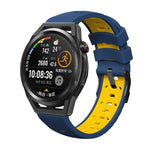 Cinturino trapezoidale in silicone a tre file di fori, For Samsung Galaxy Watch 46mm, For Samsung Galaxy Watch Active