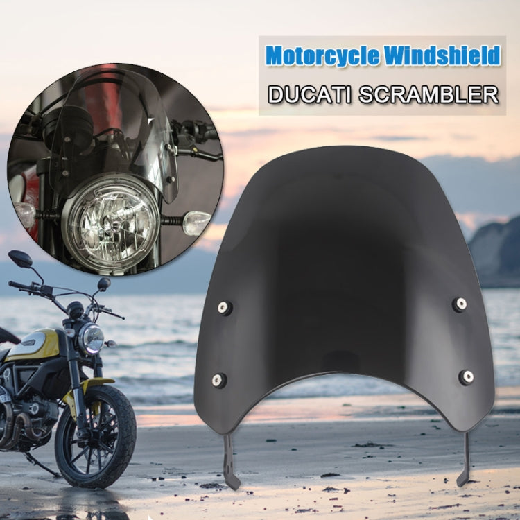 XRL-DF-7654 Parabrezza retrò per fanale moto per DUCATI