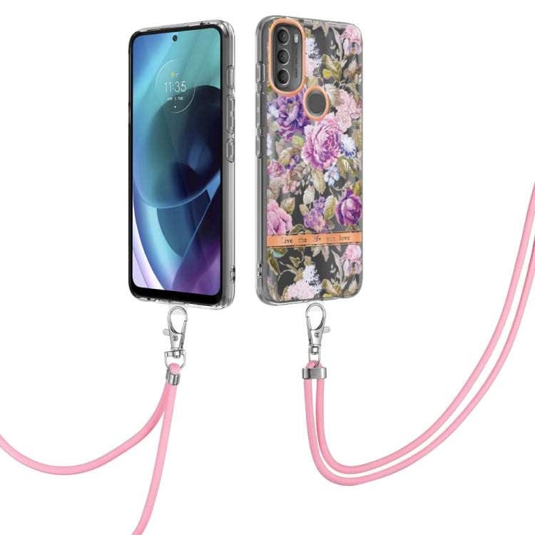 Custodia TPU floreale per smartphone Motorola e Nokia