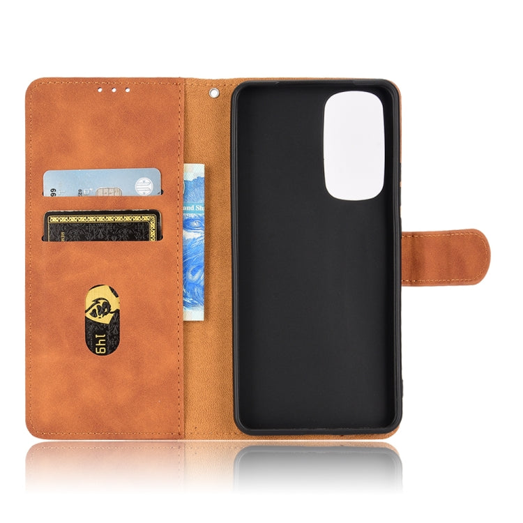 Custodia per telefono in pelle con vibrazione magnetica Skin Feel, For Motorola Edge 30, For Motorola Moto G52, For Samsung Galaxy M33 5G, For Sharp Simple Sumaho 6