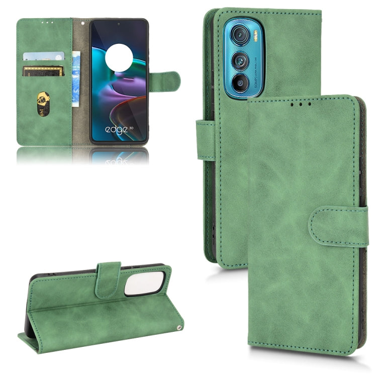 Custodia per telefono in pelle con vibrazione magnetica Skin Feel, For Motorola Edge 30, For Motorola Moto G52, For Samsung Galaxy M33 5G, For Sharp Simple Sumaho 6