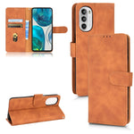 Custodia per telefono in pelle con vibrazione magnetica Skin Feel, For Motorola Edge 30, For Motorola Moto G52, For Samsung Galaxy M33 5G, For Sharp Simple Sumaho 6