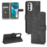 Custodia per telefono in pelle con vibrazione magnetica Skin Feel, For Motorola Edge 30, For Motorola Moto G52, For Samsung Galaxy M33 5G, For Sharp Simple Sumaho 6