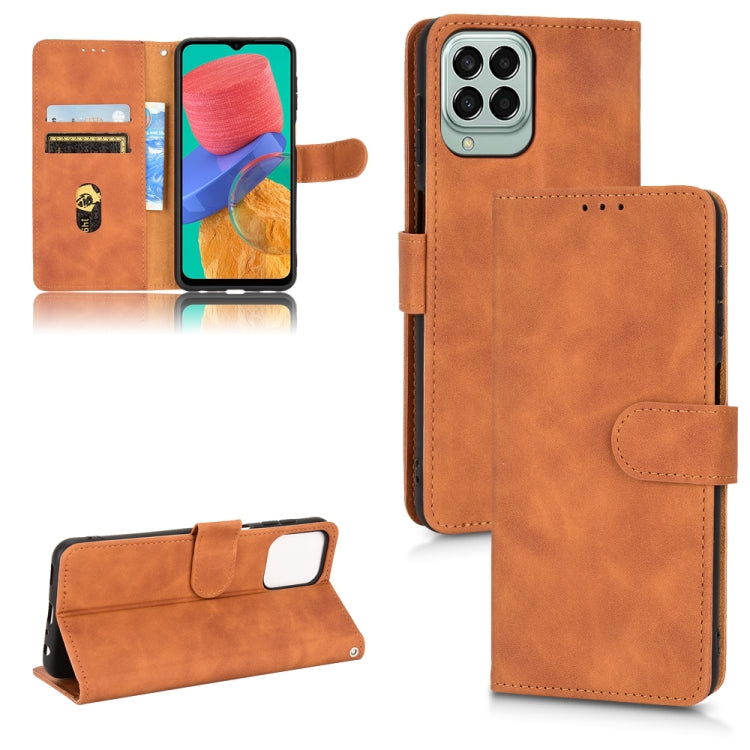 Custodia per telefono in pelle con vibrazione magnetica Skin Feel, For Motorola Edge 30, For Motorola Moto G52, For Samsung Galaxy M33 5G, For Sharp Simple Sumaho 6