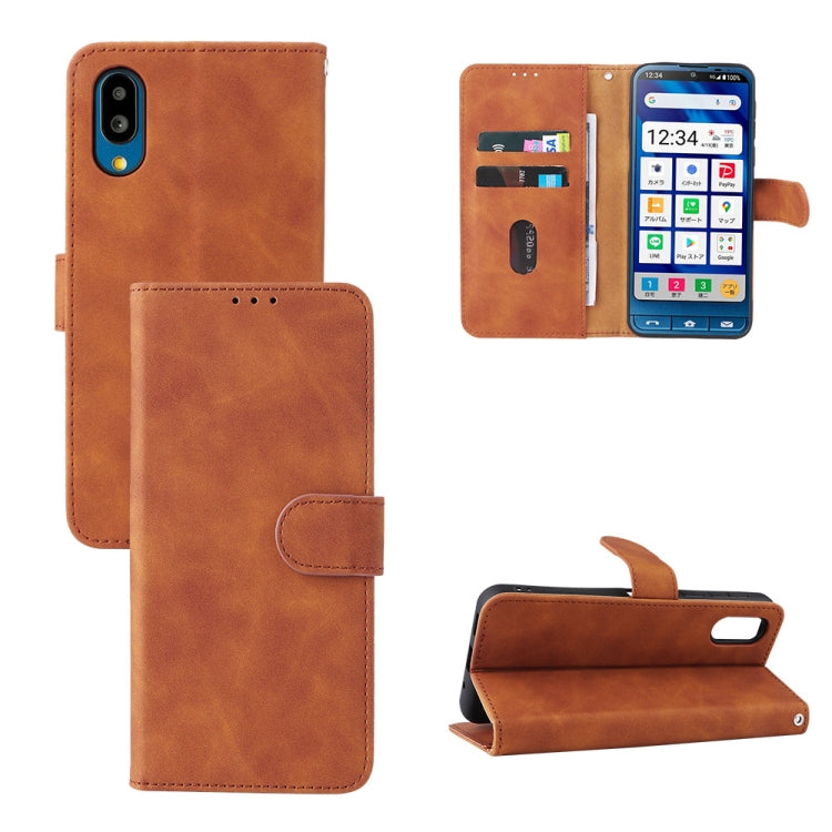 Custodia per telefono in pelle con vibrazione magnetica Skin Feel, For Motorola Edge 30, For Motorola Moto G52, For Samsung Galaxy M33 5G, For Sharp Simple Sumaho 6