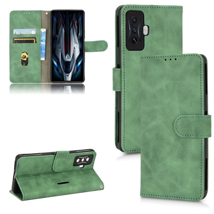 Custodia per telefono in pelle con vibrazione magnetica Skin Feel, For Xiaomi Poco F4 GT/Redmi K50 Gaming