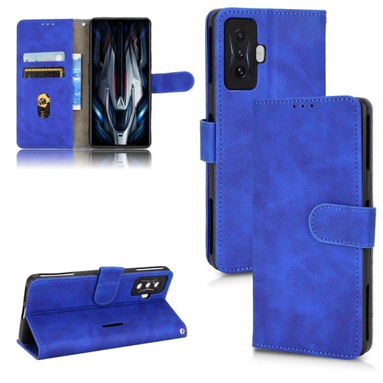 Custodia per telefono in pelle con vibrazione magnetica Skin Feel, For Xiaomi Poco F4 GT/Redmi K50 Gaming