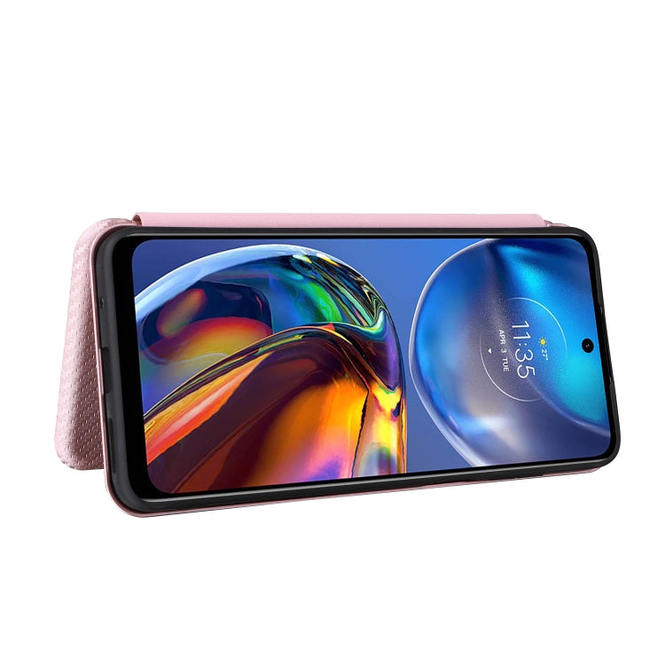 Custodia per telefono in pelle con vibrazione orizzontale magnetica in fibra di carbonio, For Motorola Moto E32 4G, For Motorola Moto G52/G82, For Xiaomi Redmi Note 11 Pro, For Xiaomi 12 Lite