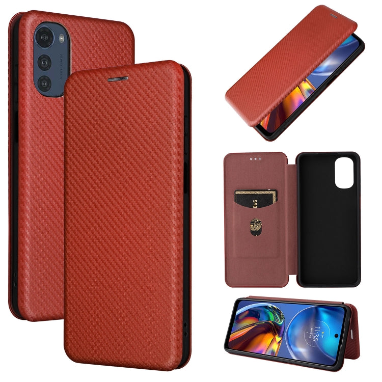 Custodia per telefono in pelle con vibrazione orizzontale magnetica in fibra di carbonio, For Motorola Moto E32 4G, For Motorola Moto G52/G82, For Xiaomi Redmi Note 11 Pro, For Xiaomi 12 Lite