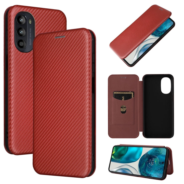Custodia per telefono in pelle con vibrazione orizzontale magnetica in fibra di carbonio, For Motorola Moto E32 4G, For Motorola Moto G52/G82, For Xiaomi Redmi Note 11 Pro, For Xiaomi 12 Lite