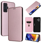 Custodia per telefono in pelle con vibrazione orizzontale magnetica in fibra di carbonio, For Xiaomi Poco F4 GT/Redmi K50 Gaming