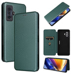 Custodia per telefono in pelle con vibrazione orizzontale magnetica in fibra di carbonio, For Xiaomi Poco F4 GT/Redmi K50 Gaming