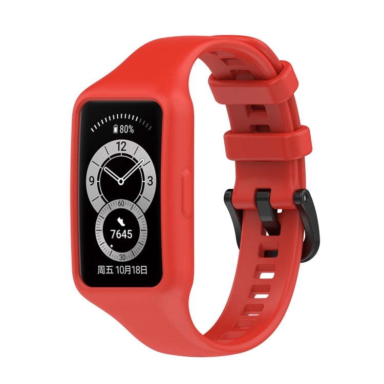 Per Huawei Band 7/6 Pro / 6 / Honor Band 6 Cinturino in silicone integrato universale