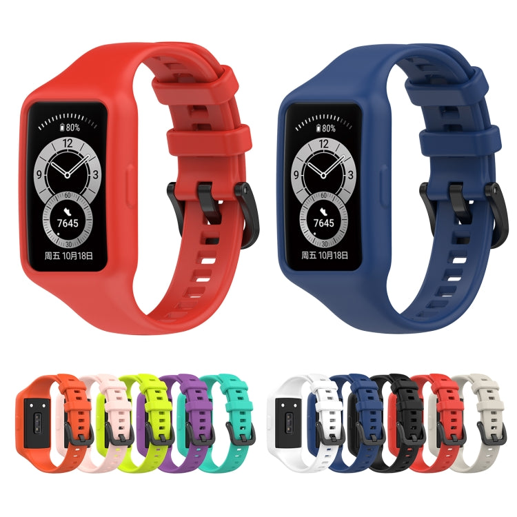 Per Huawei Band 7/6 Pro / 6 / Honor Band 6 Cinturino in silicone integrato universale