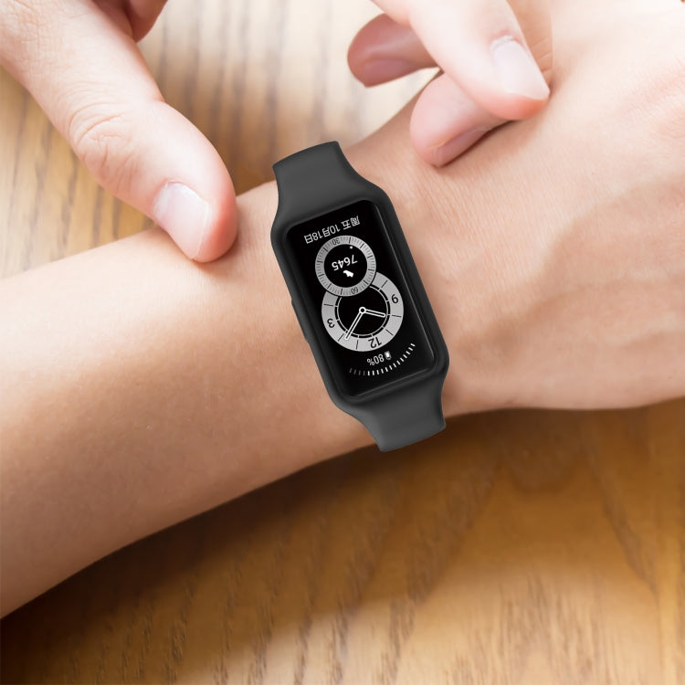 Per Huawei Band 7/6 Pro / 6 / Honor Band 6 Cinturino in silicone integrato universale