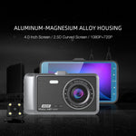 Anytek A60 Auto Schermo IPS da 4 pollici HD 1080P Registratore di guida ADAS con doppia fotocamera grandangolare da 170 gradi, A60
