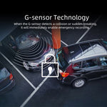 Anytek A60 Auto Schermo IPS da 4 pollici HD 1080P Registratore di guida ADAS con doppia fotocamera grandangolare da 170 gradi, A60