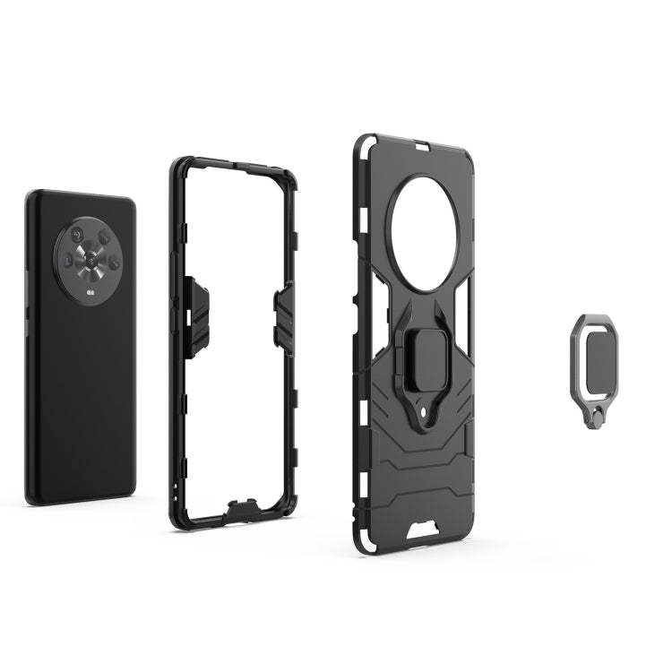 Custodia protettiva antiurto per PC + TPU con supporto per anello magnetico, For Honor Magic4, For Honor Magic4 Pro