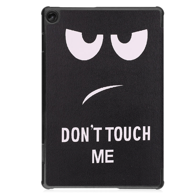 Custodia per tablet in pelle intelligente con supporto a 3 pieghe dipinto da Custer, For Amazon Kindle Fire 7 2022, For Lenovo Tab M10 3rd Gen