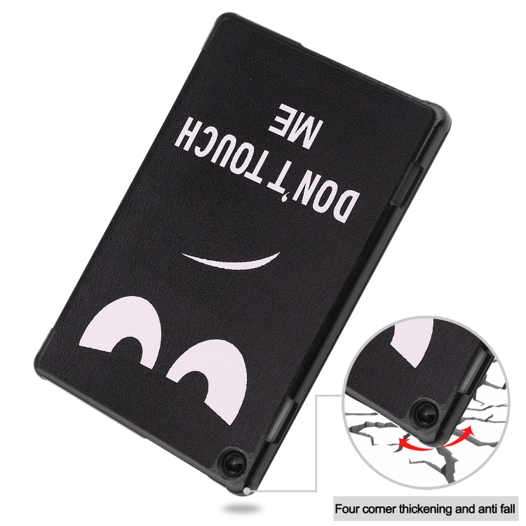 Custodia per tablet in pelle intelligente con supporto a 3 pieghe dipinto da Custer, For Amazon Kindle Fire 7 2022, For Lenovo Tab M10 3rd Gen
