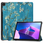 Custodia per tablet in pelle intelligente con supporto a 3 pieghe dipinto da Custer, For Amazon Kindle Fire 7 2022, For Lenovo Tab M10 3rd Gen