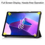 Custodia per tablet in pelle intelligente con supporto a 3 pieghe Custer Pure Color, For Amazon Kindle Fire 7 2022, For Lenovo Tab M10 3rd Gen / TB328FU