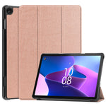 Custodia per tablet in pelle intelligente con supporto a 3 pieghe Custer Pure Color, For Amazon Kindle Fire 7 2022, For Lenovo Tab M10 3rd Gen / TB328FU