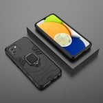 Custodia protettiva antiurto per PC + TPU con supporto per anello magnetico, For Samsung Galaxy A03 EU Version