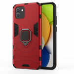 Custodia protettiva antiurto per PC + TPU con supporto per anello magnetico, For Samsung Galaxy A03 EU Version