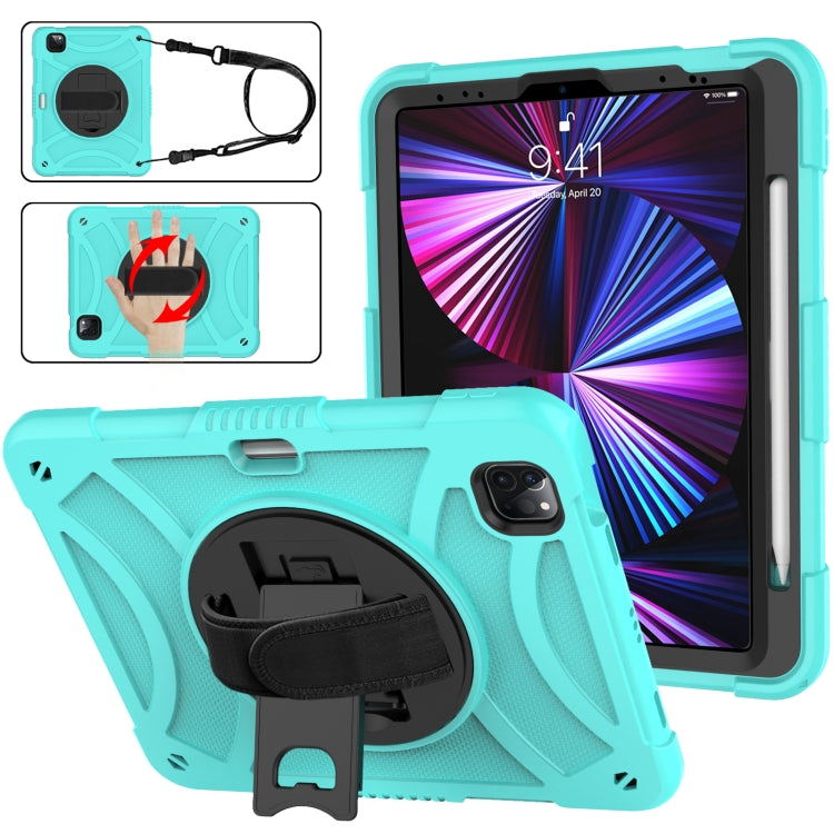 Custodia per tablet in silicone con presa rotante + PC, For iPad Pro 11 2022 / 2021 / 2020