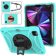 Custodia per tablet in silicone con presa rotante + PC, For iPad Pro 11 2022 / 2021 / 2020