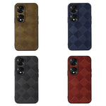 Custodia per telefono in PU scozzese intrecciata, For Honor 70 Pro / 70 Pro+, For Honor 70, For vivo S15, For Xiaomi Redmi Note 11T Pro, For Huawei Mate Xs 2