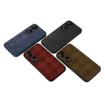 Custodia per telefono in PU scozzese intrecciata, For Honor 70 Pro / 70 Pro+, For Honor 70, For vivo S15, For Xiaomi Redmi Note 11T Pro, For Huawei Mate Xs 2