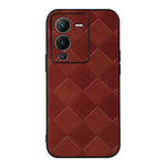 Custodia per telefono in PU scozzese intrecciata, For Honor 70 Pro / 70 Pro+, For Honor 70, For vivo S15, For Xiaomi Redmi Note 11T Pro, For Huawei Mate Xs 2