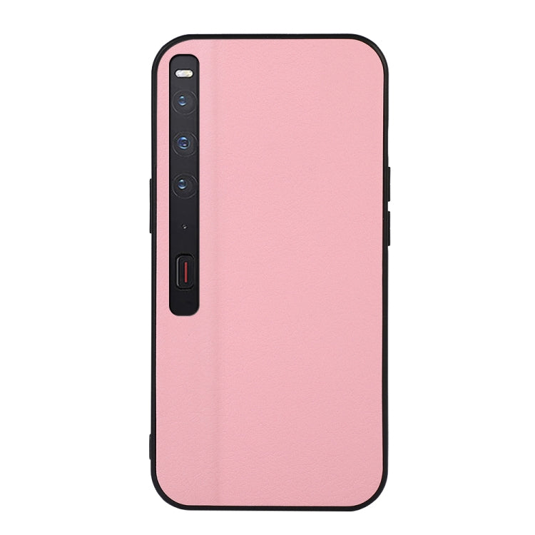 Custodia per telefono in PU con texture Litchi bicolore, For Huawei Mate Xs 2