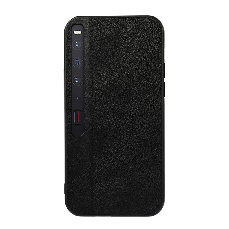 Custodia per telefono in PU con texture Litchi bicolore, For Huawei Mate Xs 2