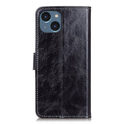 Custodia per telefono in pelle a vibrazione orizzontale con struttura retrò Crazy Horse, piccola quantità consigliata prima del lancio di iPhone 14, For iPhone 14, For iPhone 14 Plus, For iPhone 14 Pro, For iPhone 14 Pro Max